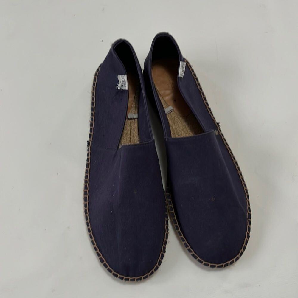 NWOT J.CREW ESPADRILLE  BLUE FLATS SIZE 12‎